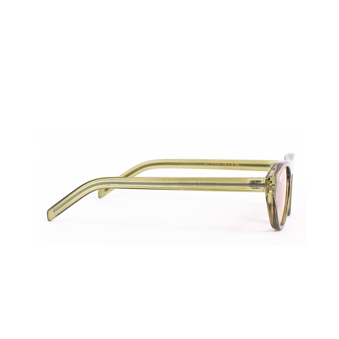 Vista lateral de los lentes de sol AMST - Oliva Pink de Solivo, con un diseño moderno y elegante, ideal para cualquier estilo y con protección UV400.