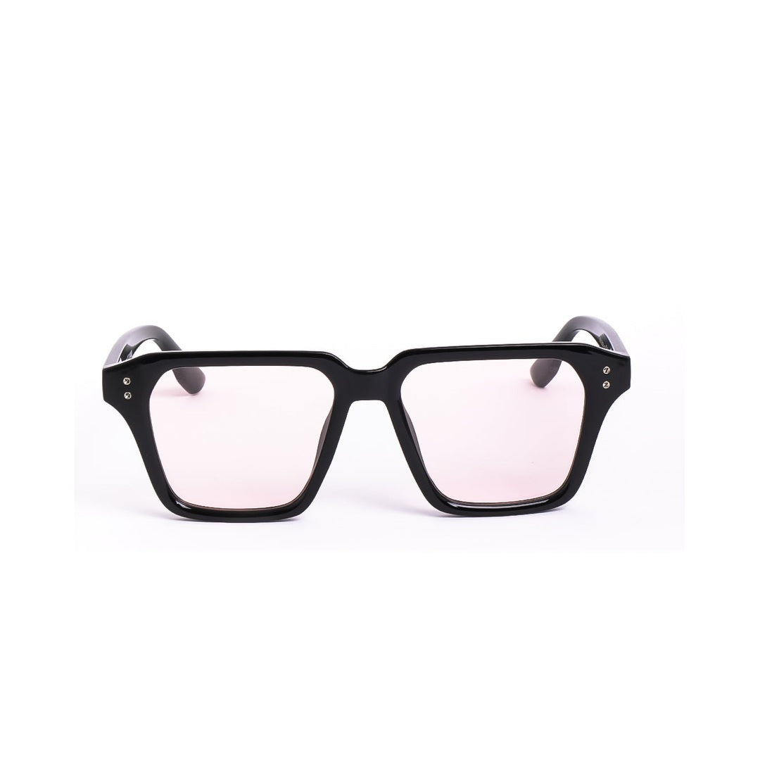 Lentes de sol DUBL de Solivo, con diseño contemporáneo, vista frontal mostrando la elegancia y estilo negro.