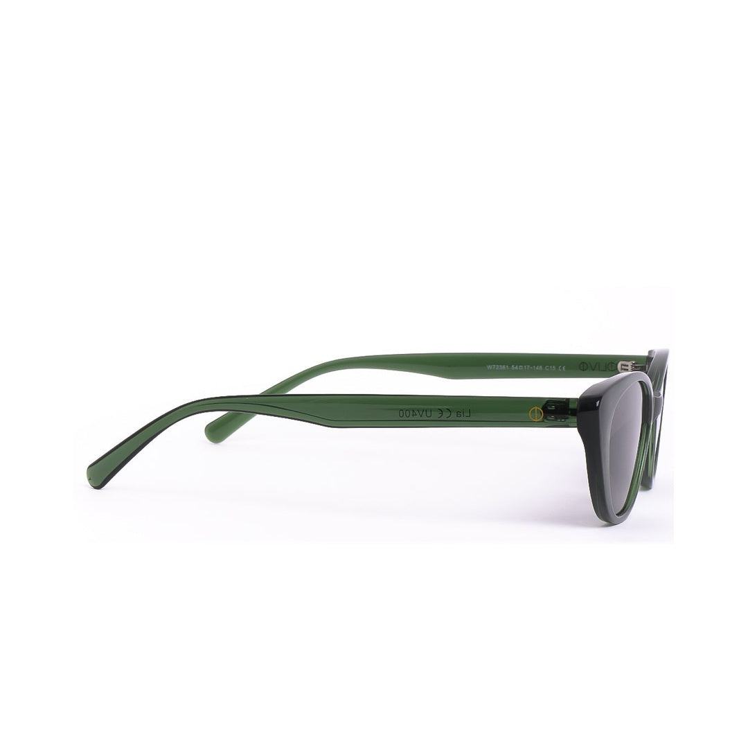 Lentes de sol LIA de Solivo, con diseño elegante y moderno en color verde, ideales para proteger los ojos mientras lucen con estilo en cualquier aventura al aire libre.