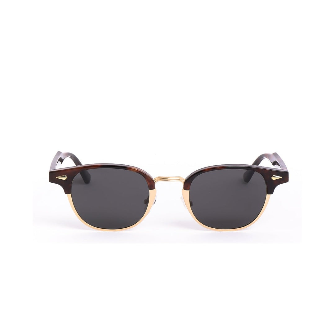 Gafas de sol LUX - Carey Negro de Solivo, con un diseño elegante y moderno en la parte frontal, perfectas para proteger tus ojos con estilo.