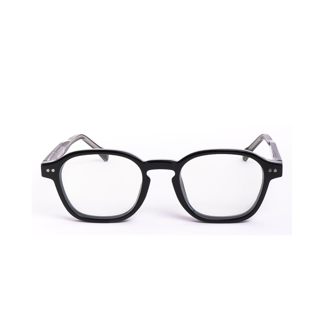 Lentes de sol REM de Solivo con diseño elegante y moderno, vista frontal, óptimos para proteger los ojos de la luz azul.