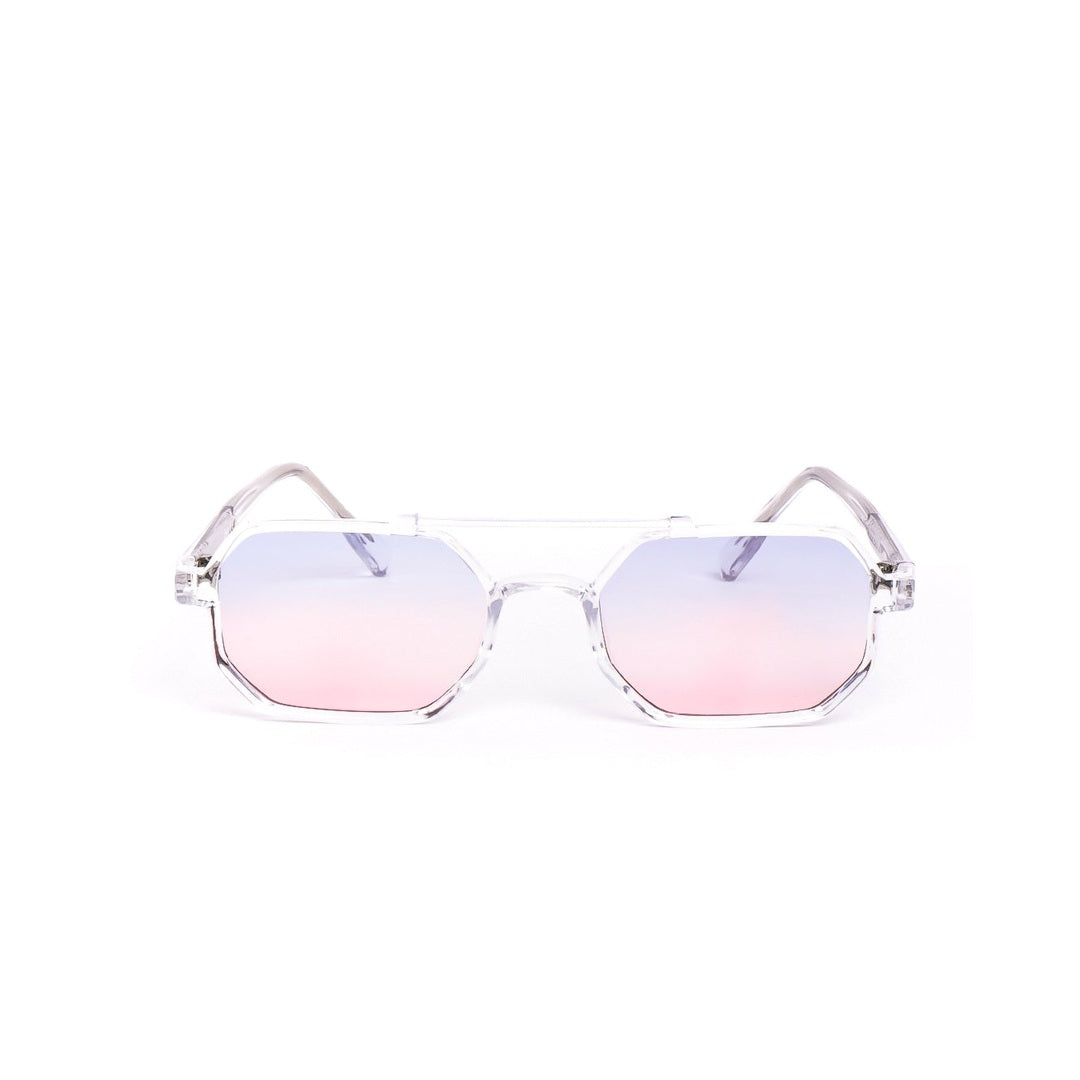 Lentes de sol SKY - Cristal Pink de Solivo, con diseño octagonal y gradiente rosa, perfectos para un estilo contemporáneo.