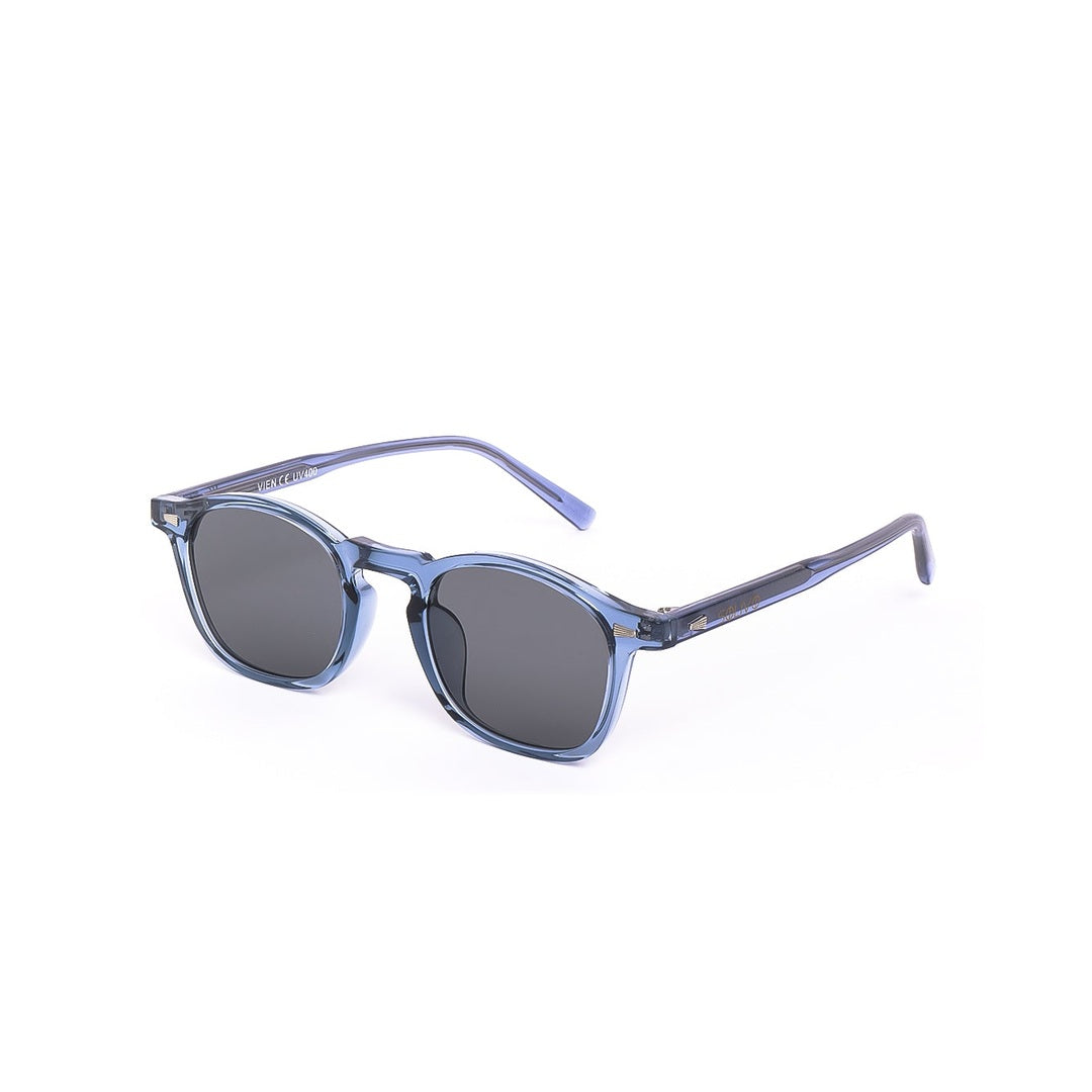 Lentes de sol VIEN - Azul Gris de Solivo, con diseño moderno y sofisticado, ideales para proteger los ojos mientras se luce un estilo elegante.