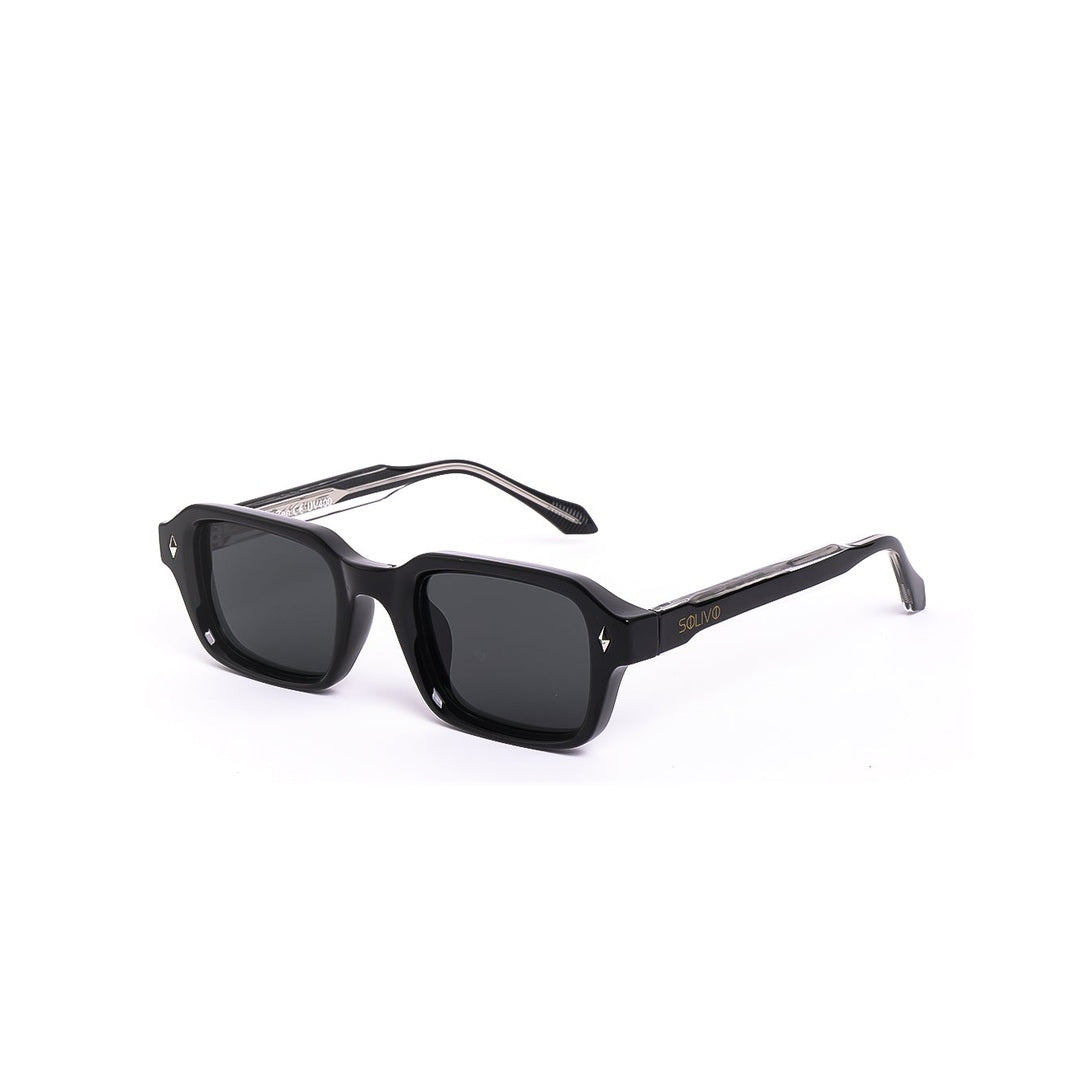 Lentes de sol ZEN de Solivo, modelo negro con diseño elegante y moderno, perfectos para protección UV400 y estilo diario.