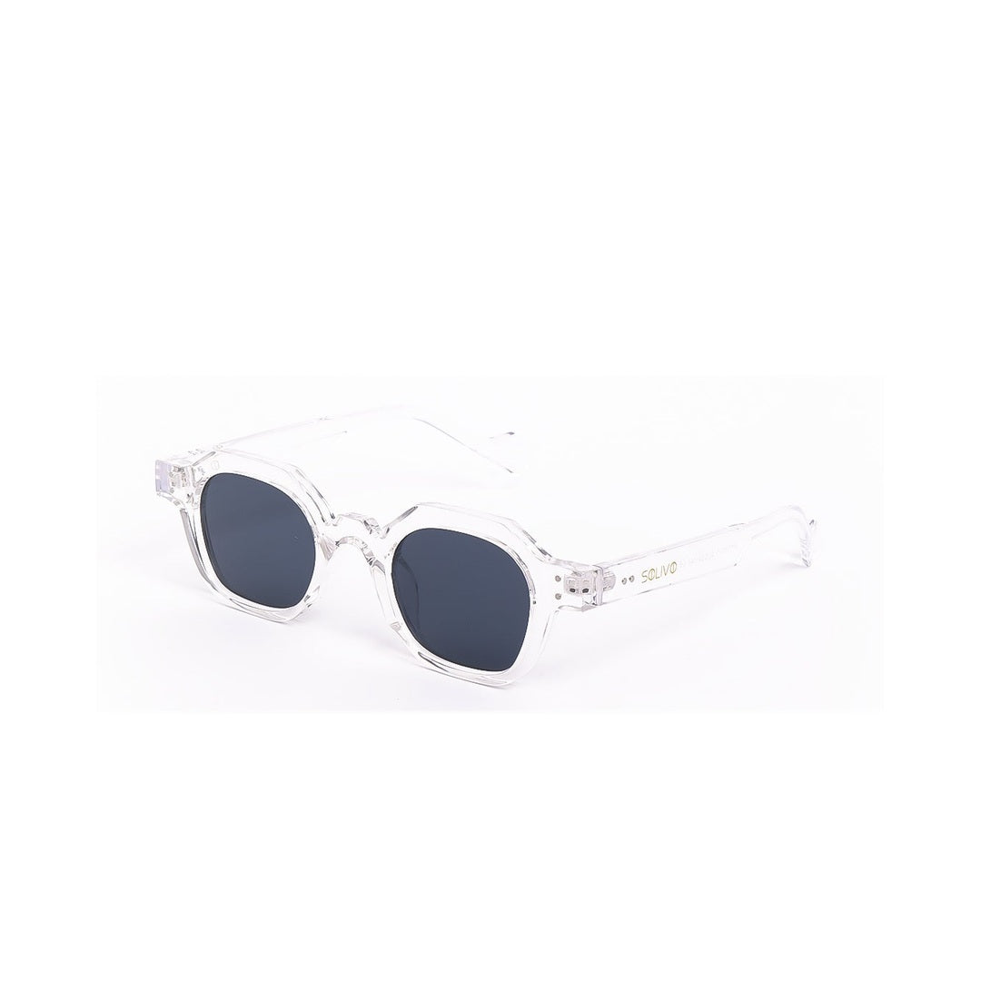 Vista lateral de los lentes de sol ARI de Solivo, que muestran su estructura única y estilo moderno, perfectos para cualquier ocasión.