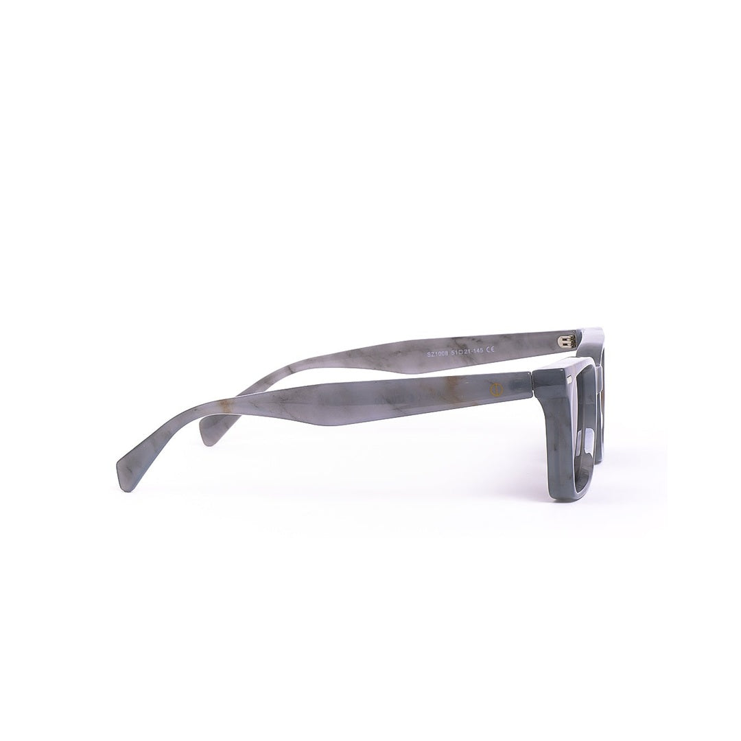 Vista trasera de los lentes de sol Ava Gris de Solivo — construcción ligera y protección UV400
