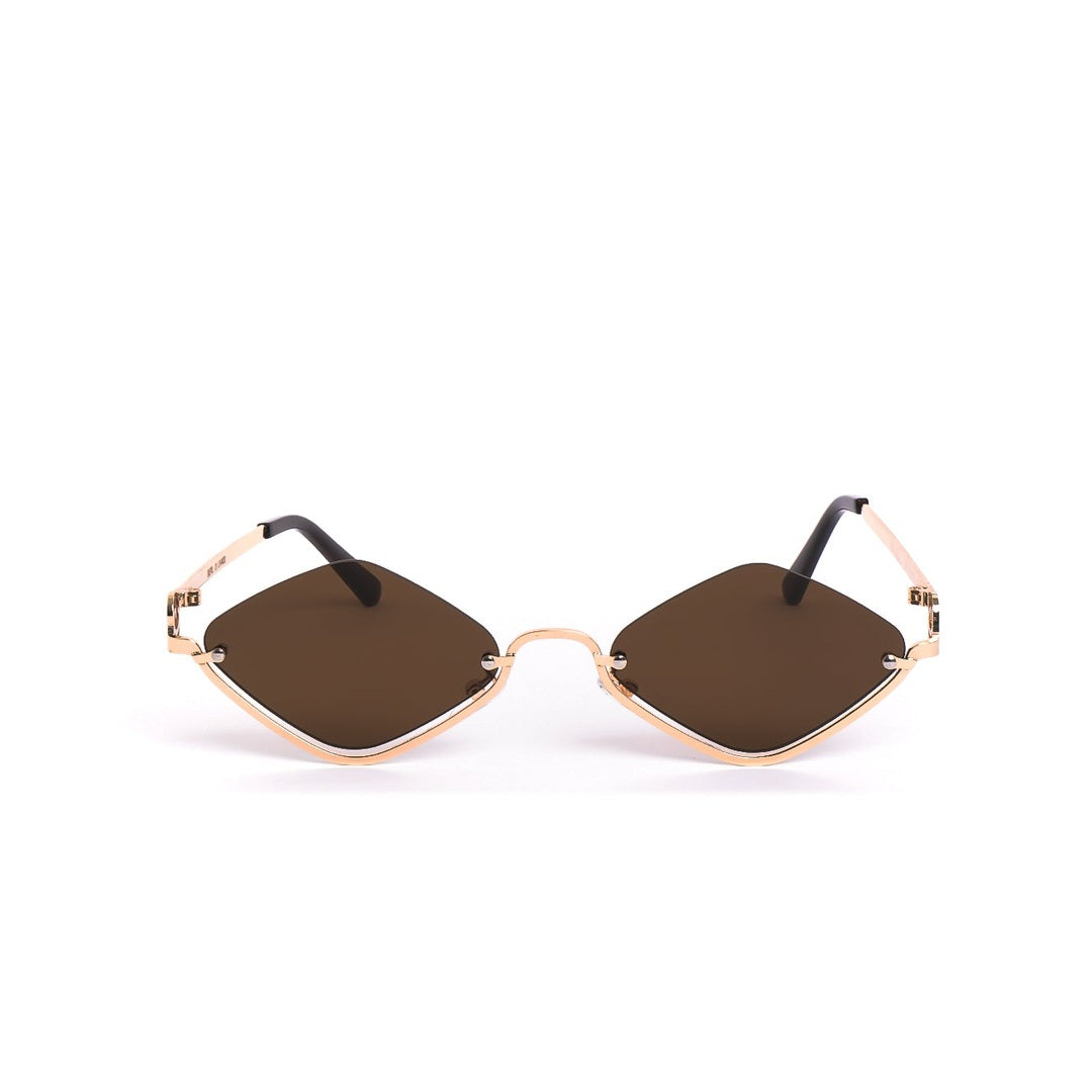Lentes de sol BERL de Solivo, elegantes y modernos, con lentes polarizados en color marrón, diseñados para proporcionar una visión clara y protección UV400.