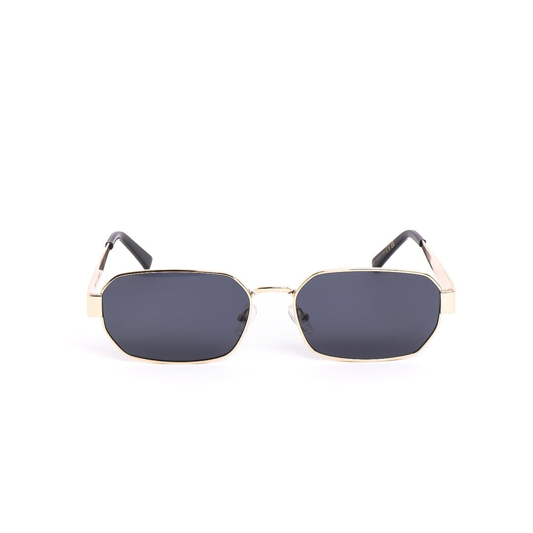 Gafas de sol CHIC Dorado Negro de Solivo, con un diseño elegante y contemporáneo, perfectas para protección UV400 y visión clara.