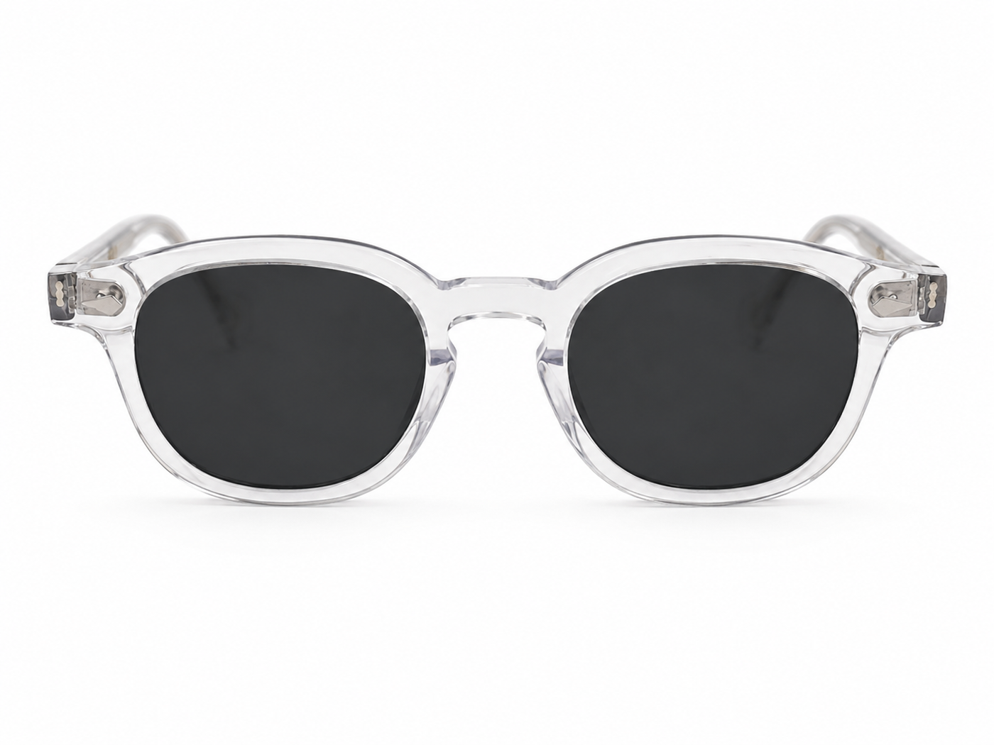 Lentes de sol ROS de Solivo Eyewear — montura cristal translúcida con lente negro, protección UV400, Costa Rica