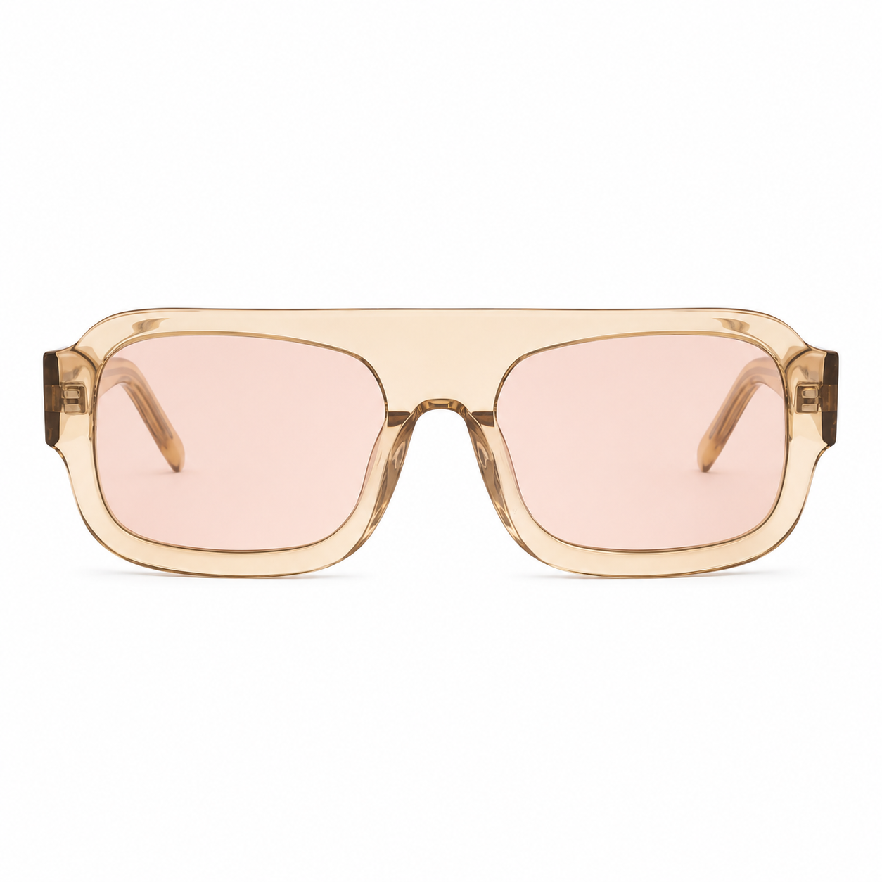 Lentes de sol Élan Beige de Solivo Eyewear con protección UV400 — montura beige, Costa Rica