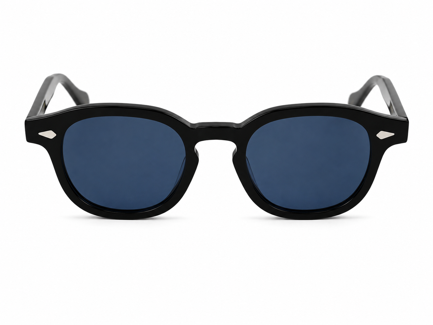 Lentes de sol ROS Negro Azul de Solivo Eyewear con protección UV400 — montura negra con lente azul, Costa Rica