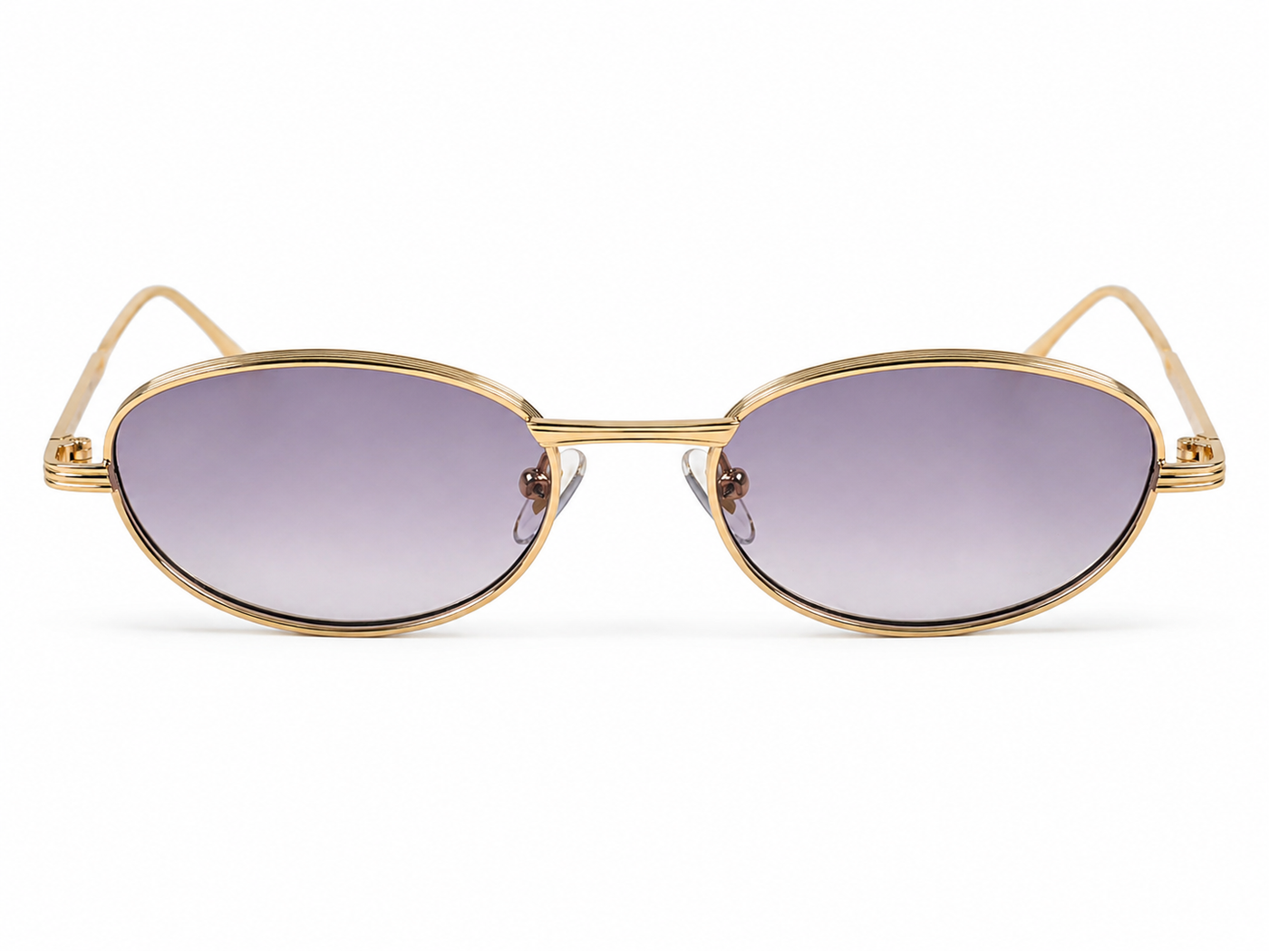 Lentes de sol VOLF Dorado de Solivo Eyewear con protección UV400 — montura metálica dorada, Costa Rica