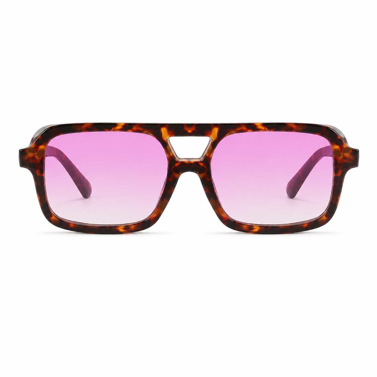 Lentes de sol CY Carey Lila de Solivo Eyewear con protección UV400 — montura tortoise con lente lila, Costa Rica