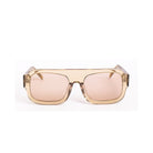 Gafas de sol Élan - Beige de Solivo, estilo moderno y elegante, vista frontal con lentes de tono marrón claro.