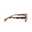 Lentes de sol Elle Blue light de Solivo, con un diseño elegante y moderno, mostrando la vista lateral en tonos carey, ideales para brindar protección UV400 y estilo.