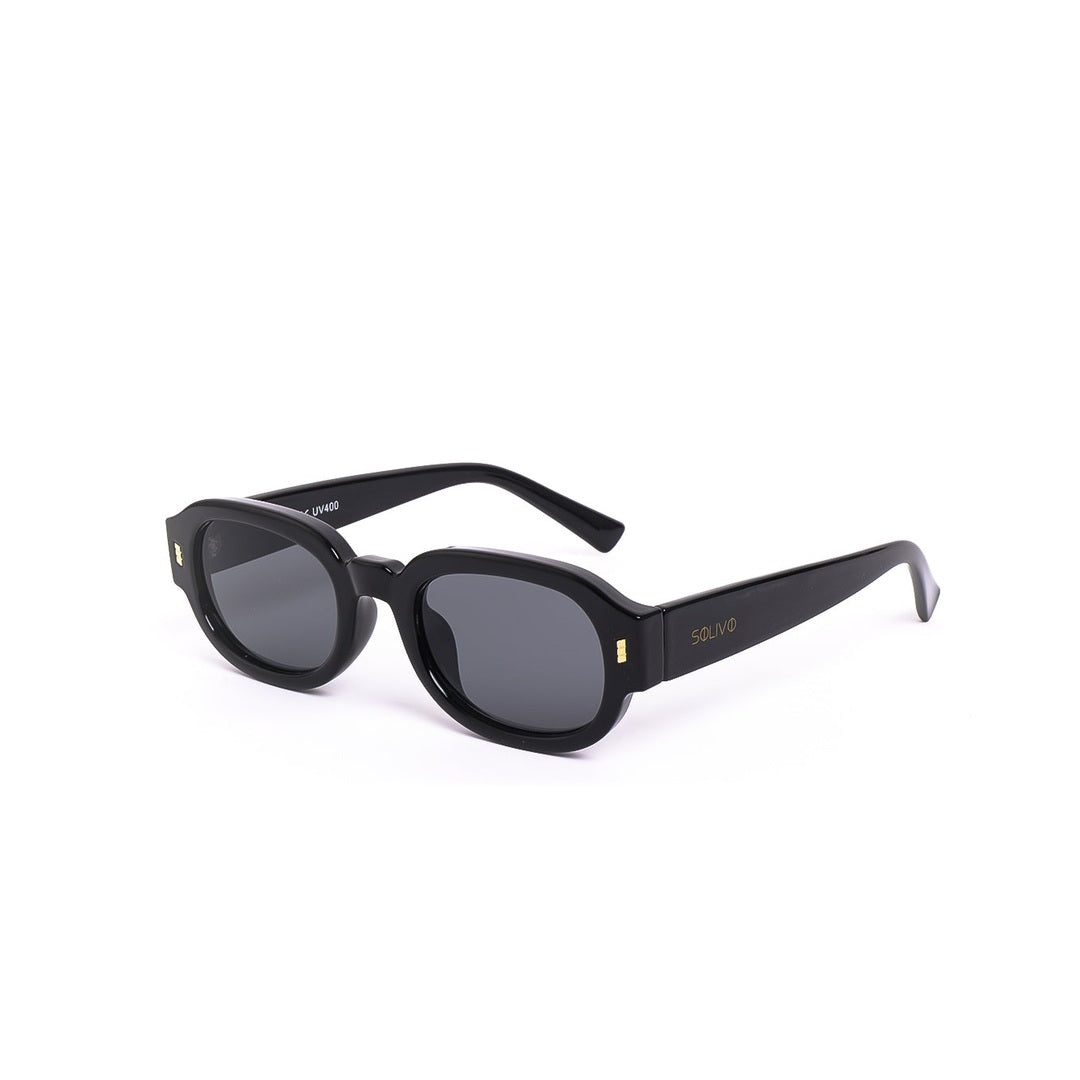 Lentes Ely de Solivo, vista lateral mostrando el diseño moderno y polarizado, perfectos para un look contemporáneo y funcional