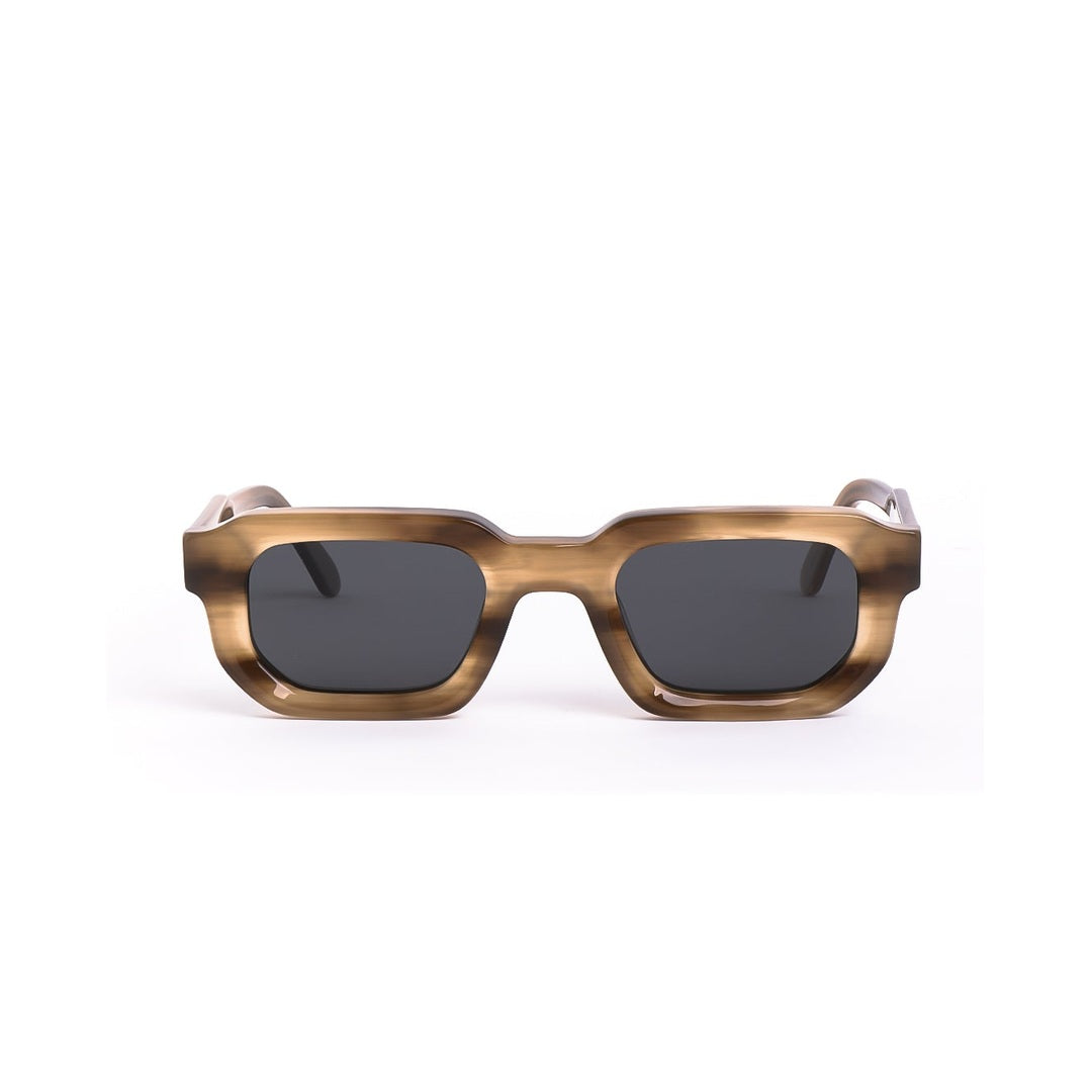 Lentes de sol Évo Café de Solivo Eyewear con protección UV400 — montura cuadrada marrón, Costa Rica
