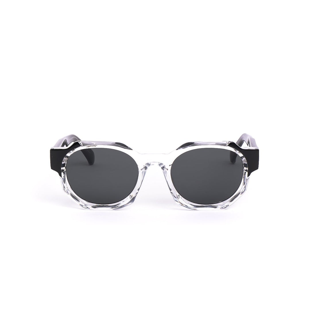 Gafas de sol LON Cristal Negro de Solivo, diseño elegante con lentes oscuros que ofrecen protección UV400.