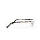 Perfil de los lentes de sol LEO de Solivo, destacando su diseño contemporáneo con brazos decorados, una opción chic para disfrutar del sol.