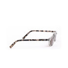 Lentes de sol LEO de Solivo, vista desde el lateral mostrando su estilo único con estampado de leopardo, ideal para la protección UV.