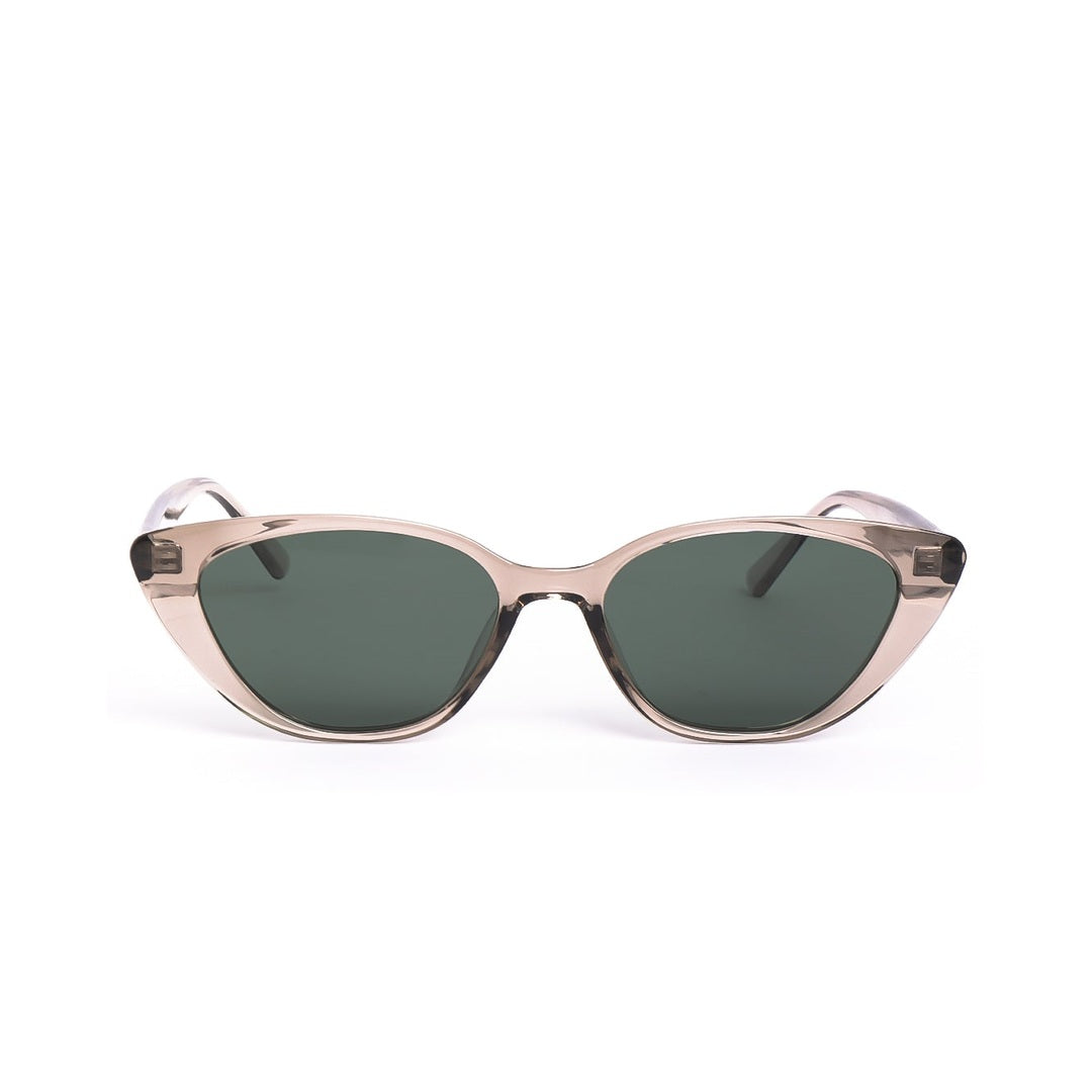 Gafas de sol LIA de Solivo, diseño elegante y moderno, vista frontal que destaca sus lentes oscuros y estilo chic.