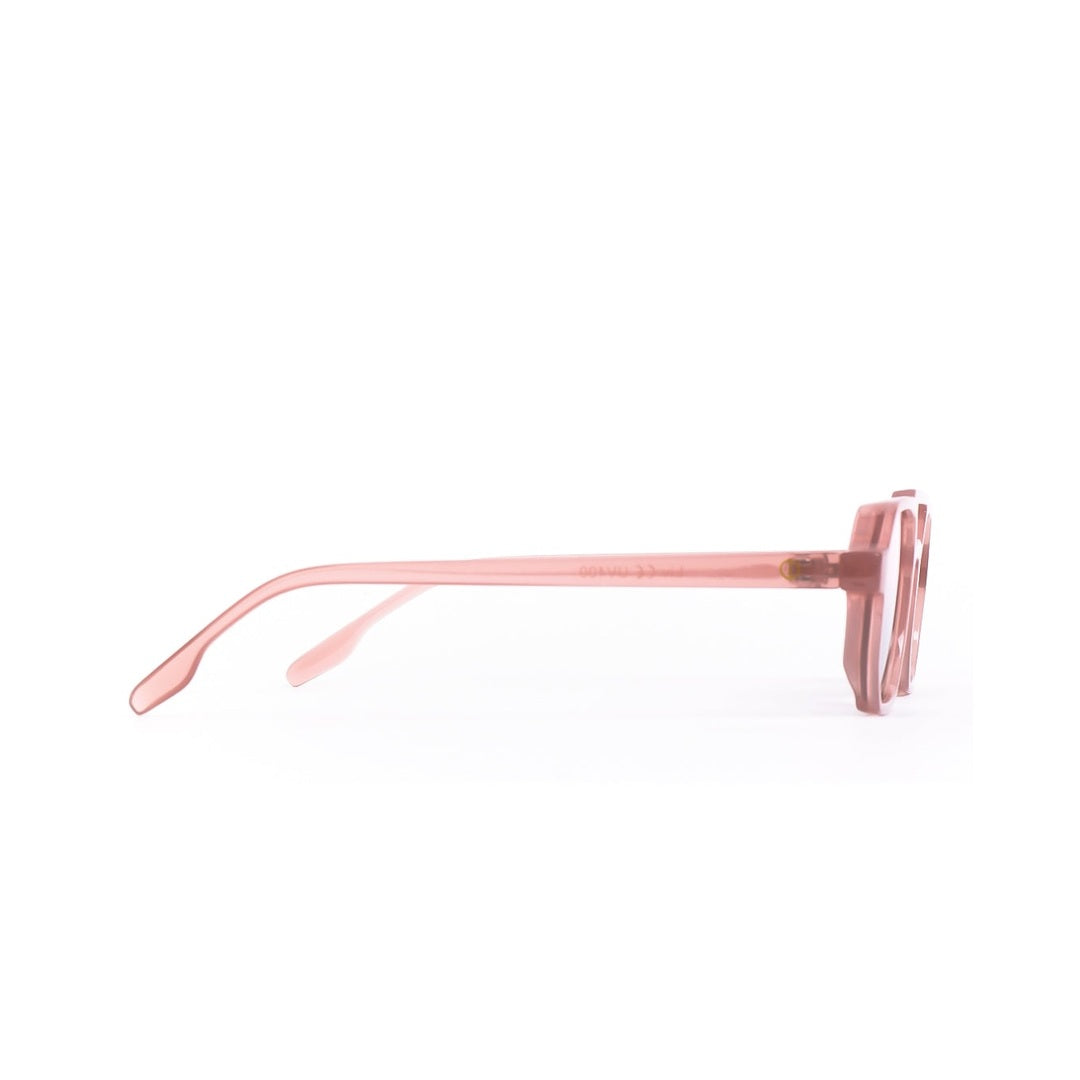 Lentes de sol LIV de Solivo, detalle de la varilla, diseño ligero y cómodo, ideales para disfrutar del sol.