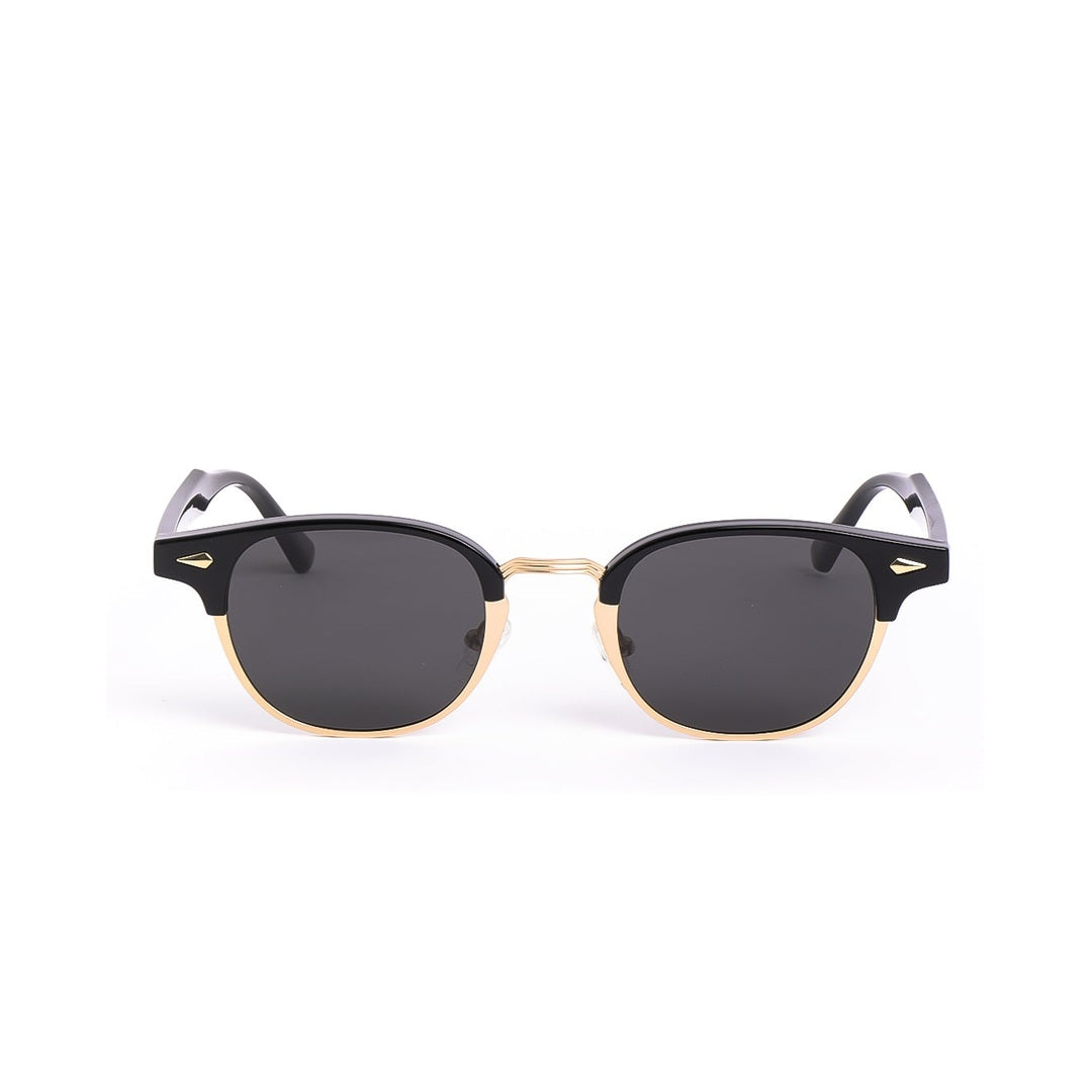 Lentes de sol LUX Dorado Negro de Solivo Eyewear con protección UV400 — montura metálica dorada, Costa Rica