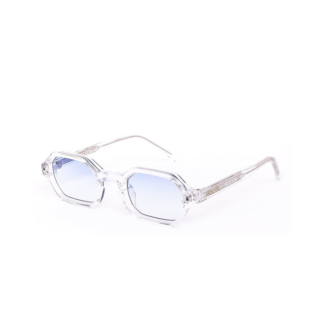 Gafas de sol NYX de Solivo, modelo moderno y elegante con lentes azules que combinan estilo y protección UV400.