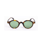 Lentes de sol PRAG Carey Oliva de Solivo, con diseño elegante y moderno en color carey, equipados con lentes verdes polarizados que brindan protección UV400 y estilo sofisticado.