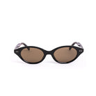 Lentes de sol SEOU Carey en color negro de Solivo, con un diseño elegante y lentes polarizados que bloquean el deslumbramiento.