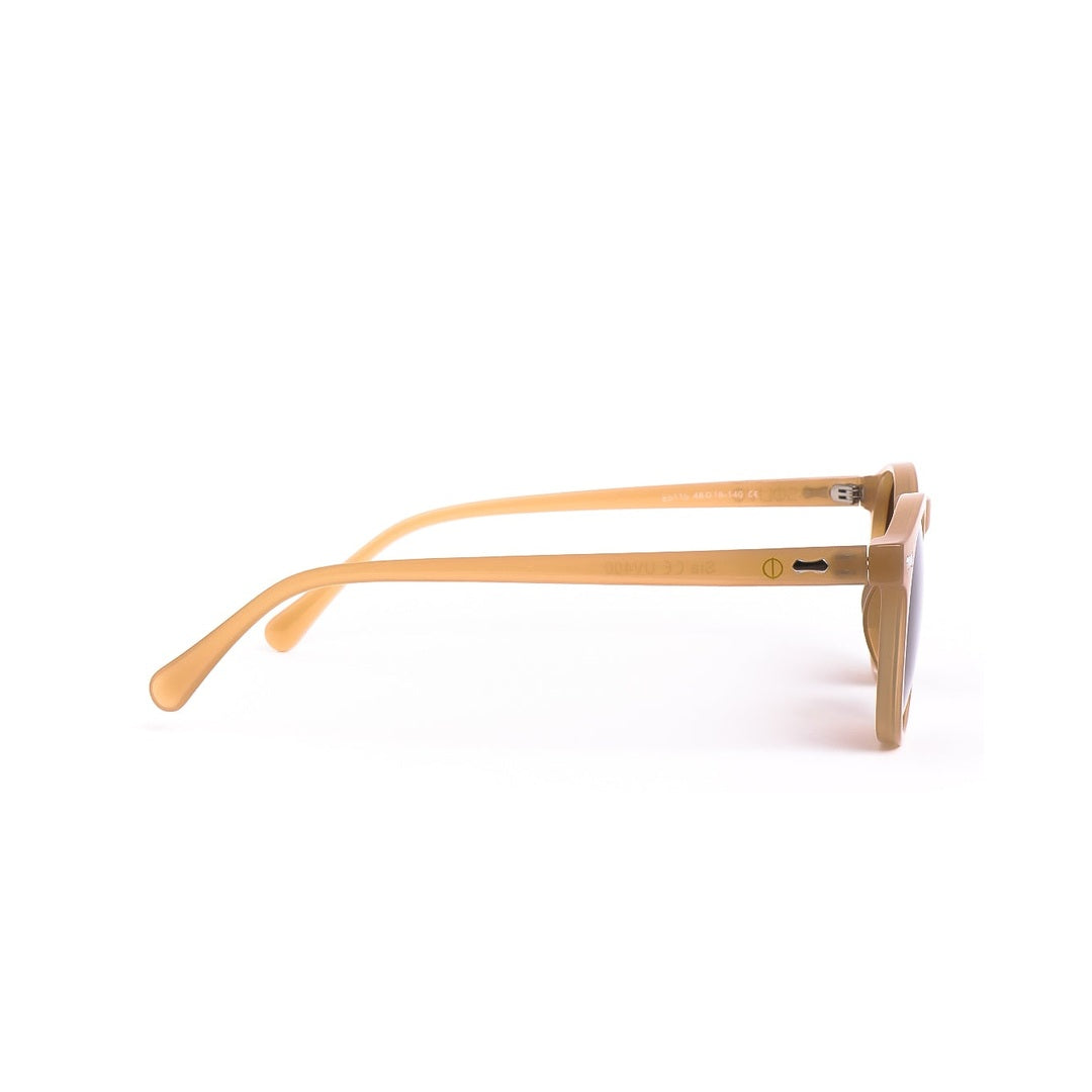 Lentes de sol SIA de Solivo en ángulo de perfil, mostrando su diseño contemporáneo y lentes polarizados para una visión clara.