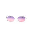 Lentes de sol SKY - Cristal Baby Pink de Solivo, diseño moderno con lentes degradados en tonos rosa y morado, vista frontal elegante.
