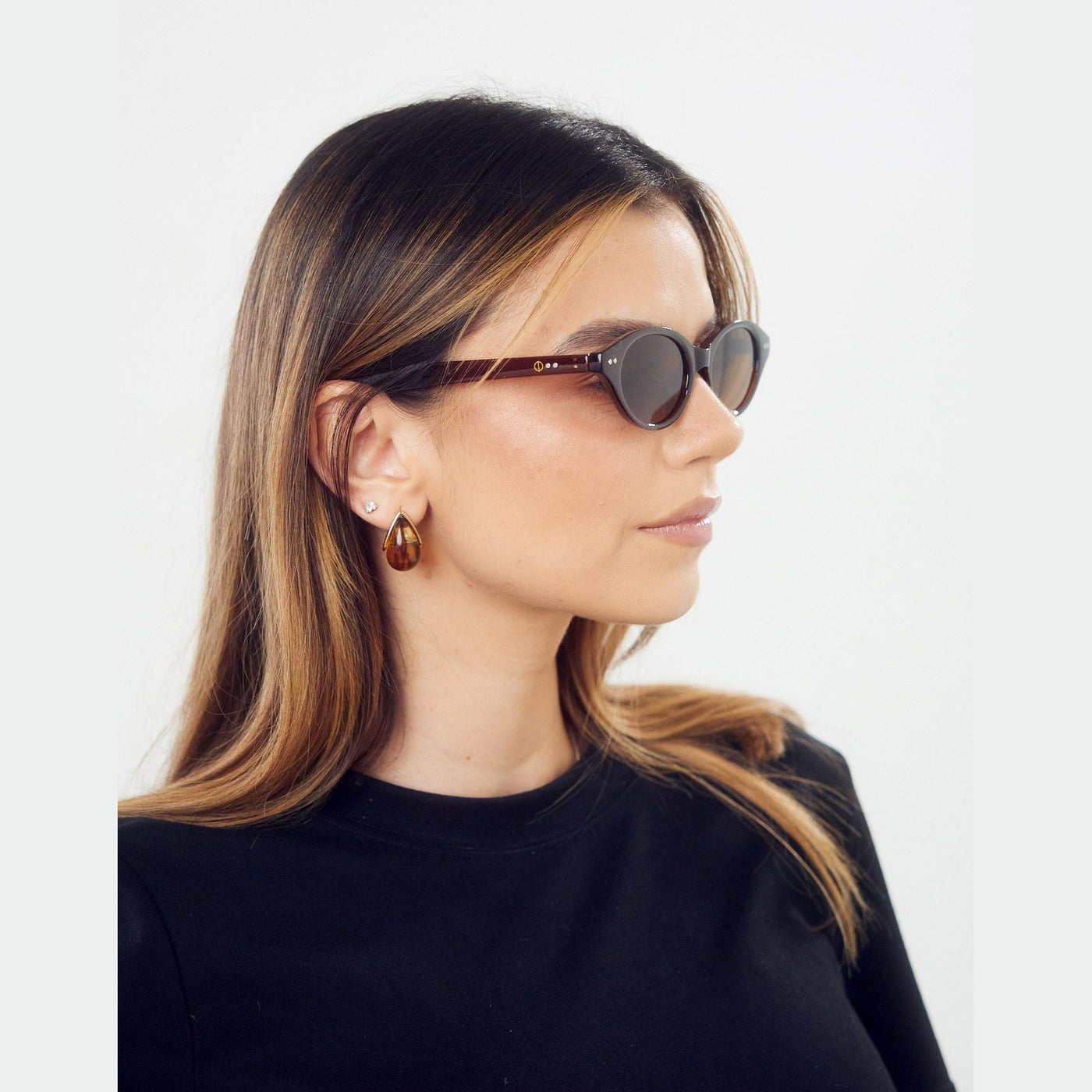 Detalle de los lentes de sol SEOU Café de Solivo Eyewear — filtro UV400, sin deslumbramiento