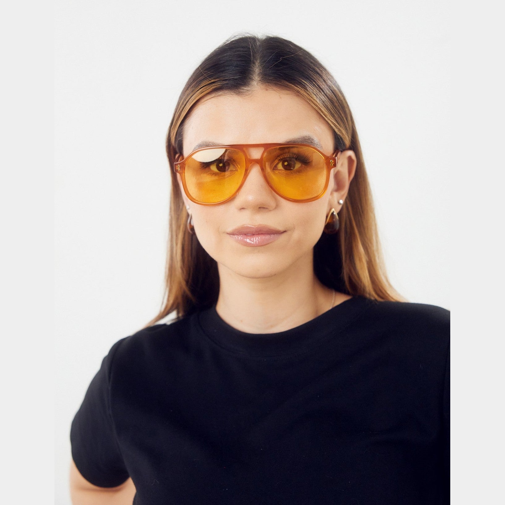 Lentes del sol 'Sol - Naranja' de Solivo, afiliados con diseño moderno y elegante para protección UV400, perfectos para el estilo diario.