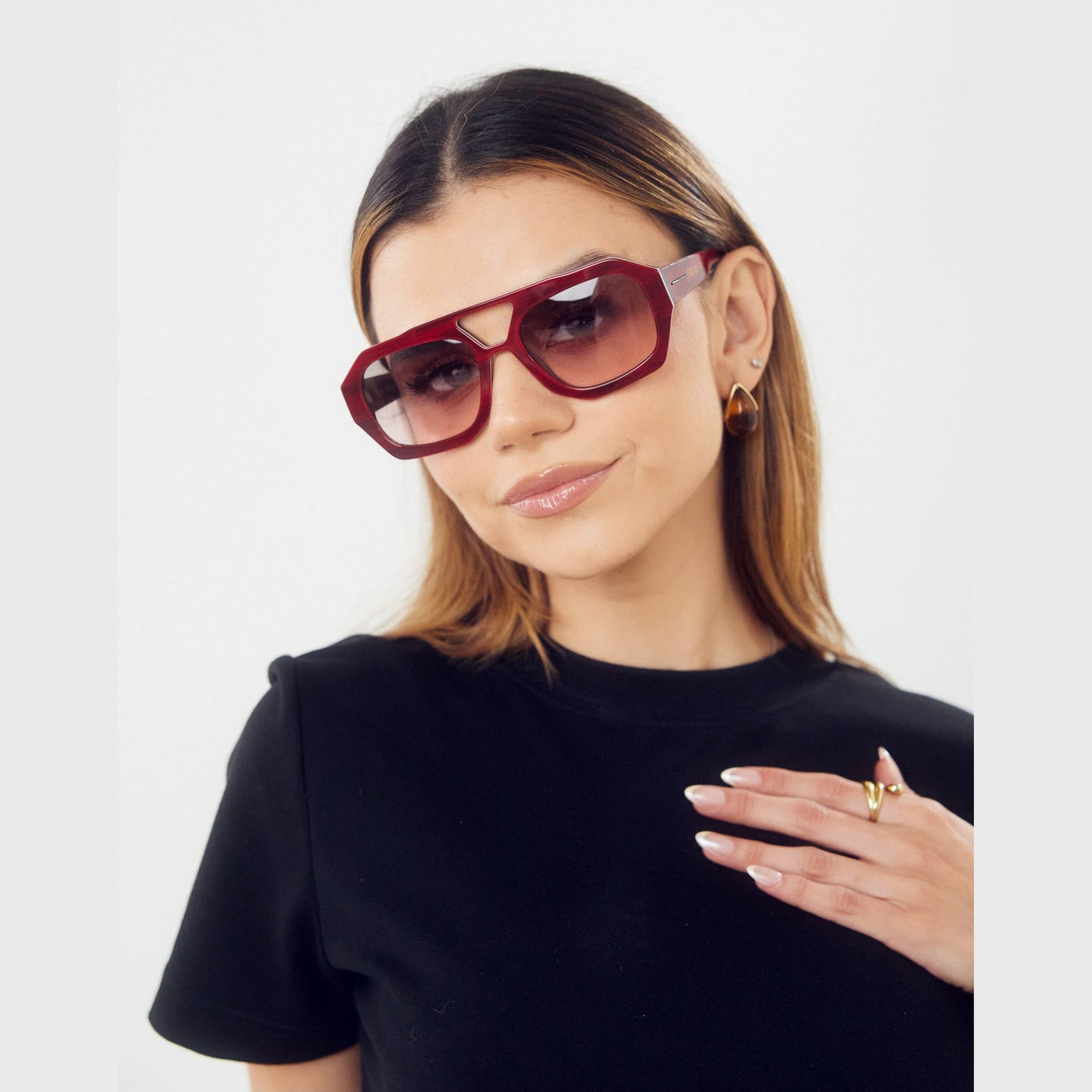 Lentes de sol Oro Vino de Solivo — estilo moderno con protección UV400 para el día a día