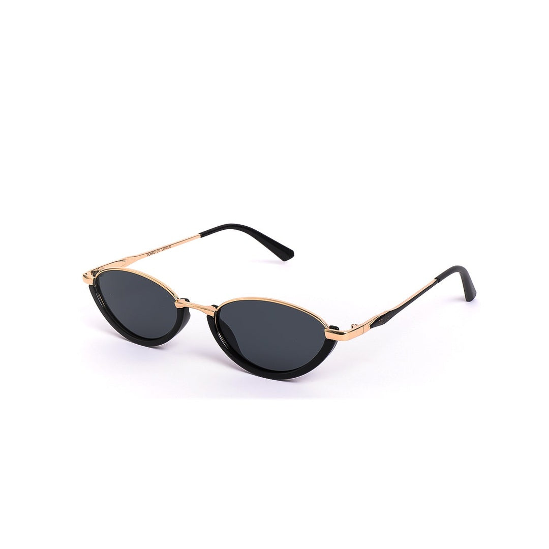 Lentes de sol TORO de Solivo con marco en tonos dorados y negros, perfectos para actividades al aire libre con tecnología de polarización y diseño contemporáneo.