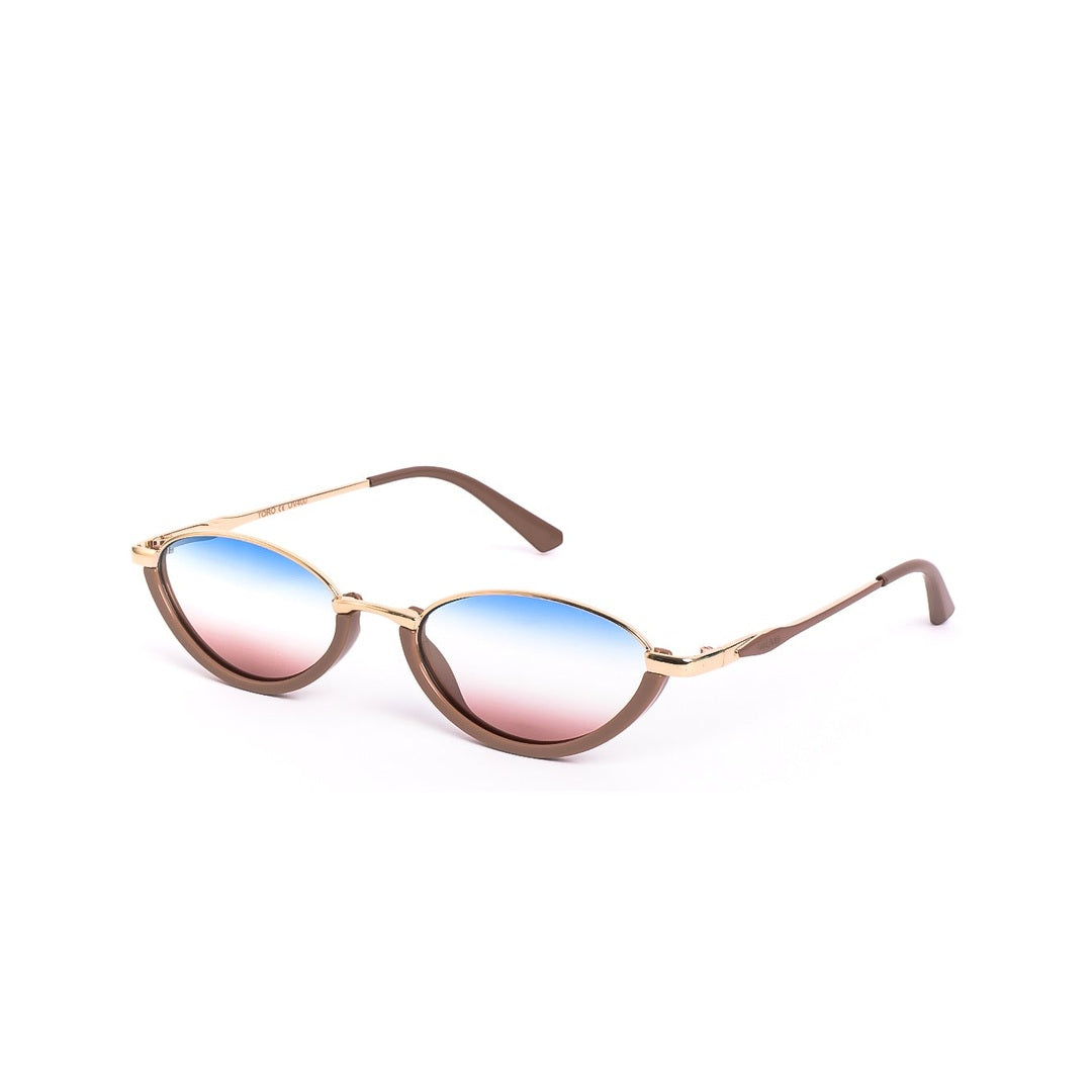 Lentes de sol TORO de Solivo, vista lateral mostrando su diseño único y chic, perfectos para actividades al aire libre y el uso diario.