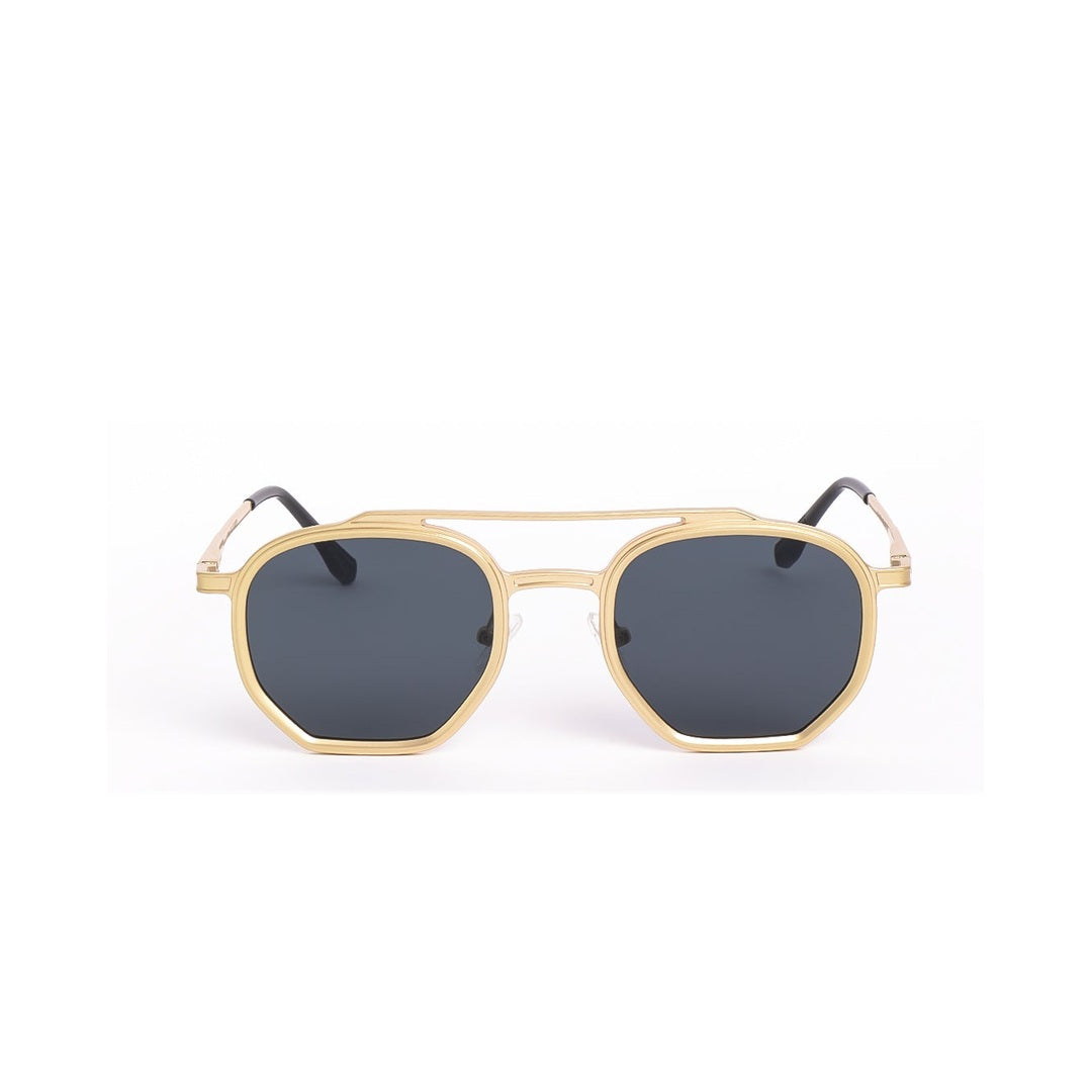 Lentes de sol Vee Dorado Negro de Solivo Eyewear con protección UV400 — montura metálica dorada, Costa Rica