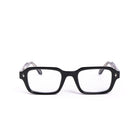 Lentes de sol ZEN de Solivo en color negro, vista frontal resaltando su diseño elegante y moderno.