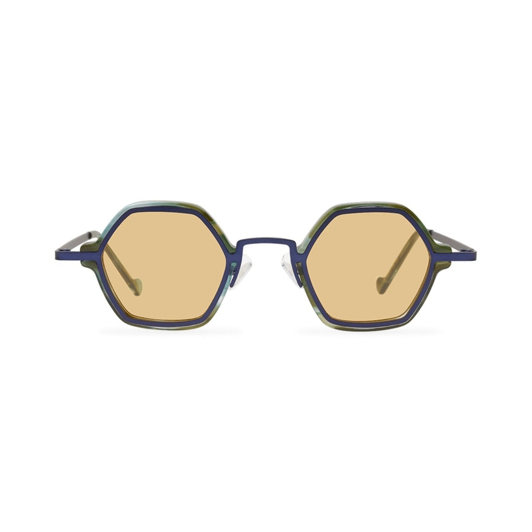 Lentes de sol DIJ Negro Beige de Solivo Eyewear con protección UV400 — diseño octagonal, Costa Rica