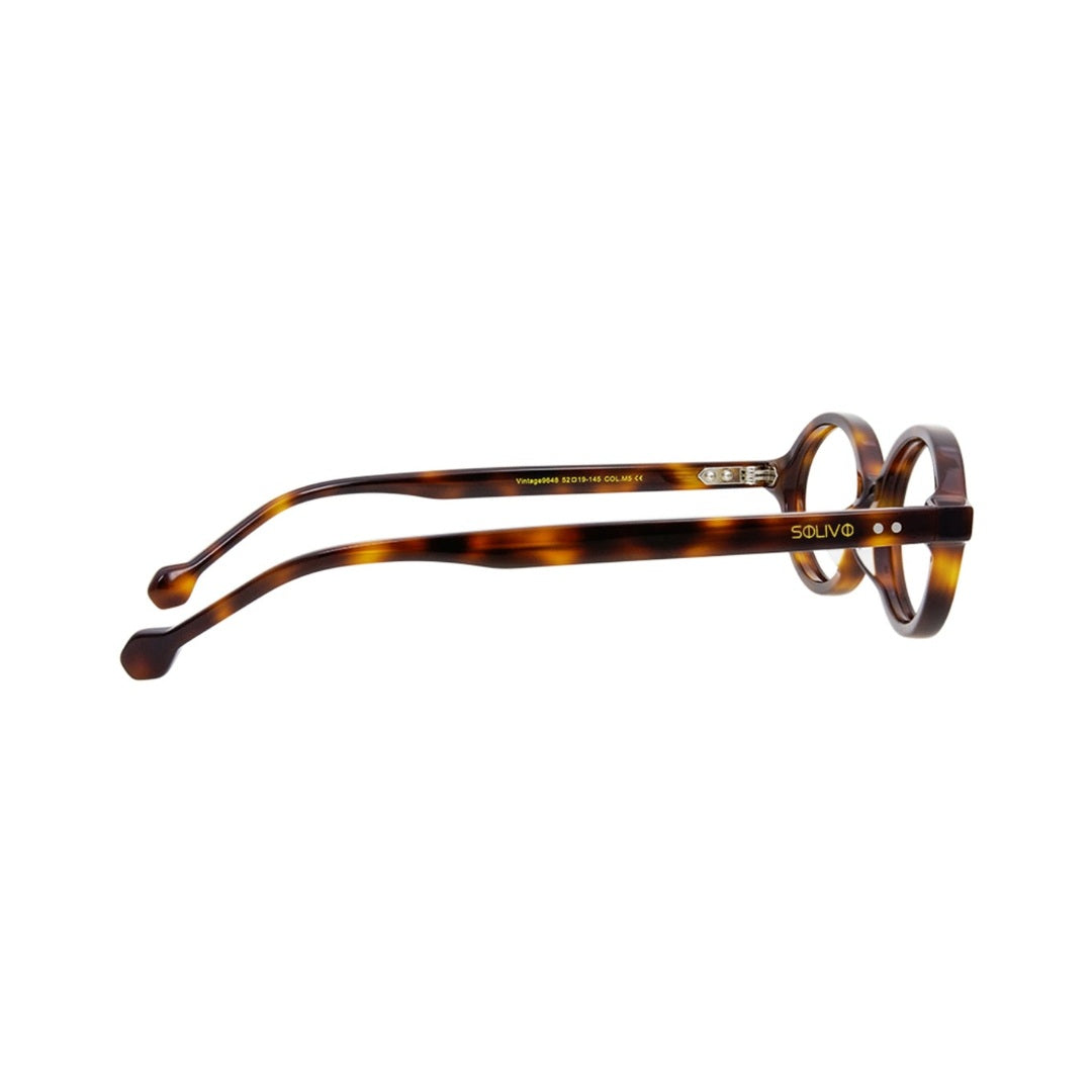Vista lateral de los lentes Hiko Carey con filtro de luz azul de Solivo — para pantallas y uso diario