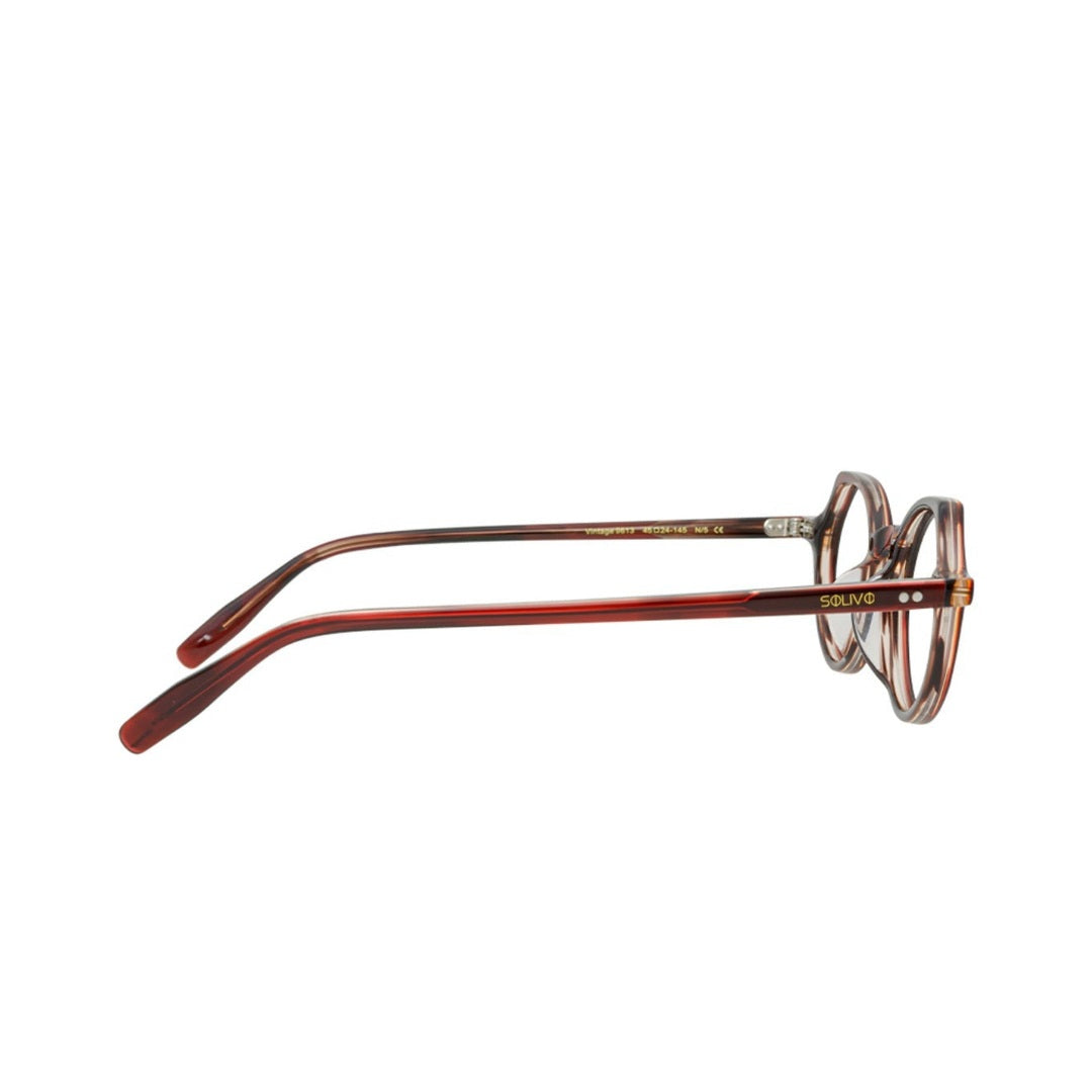 Lentes YUNA Vino con filtro de luz azul de Solivo — estilo moderno para oficina y pantallas